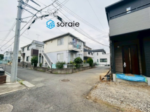 所沢市榎町３期　新築戸建の前面道路含む現地写真|10/14　撮影