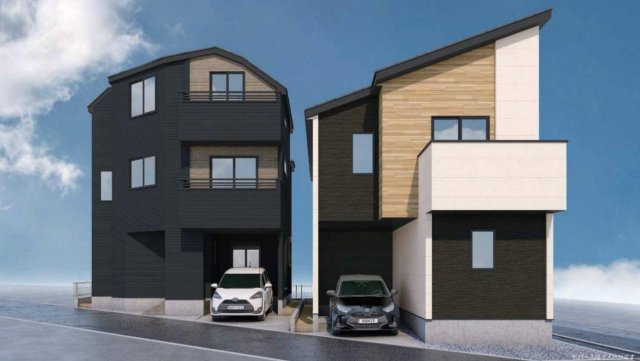 横浜市鶴見区駒岡４丁目 新築戸建て【仲介手数料無料】の外観パース