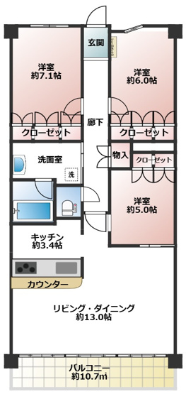 【間取り】 | ジークレフ池田石橋