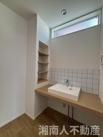 茅ヶ崎市東海岸北　新築戸建の洗面所|使いやすい洗面所です