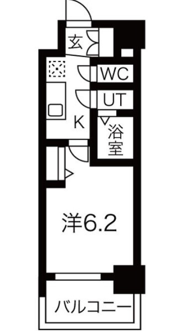 メイクス矢場町Ⅱの間取り