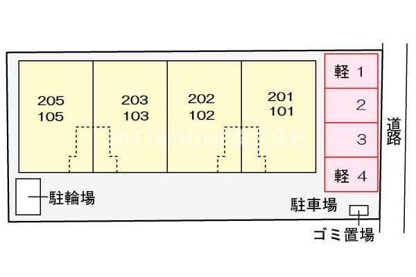 ナリッシュの区画図|平面図です＊