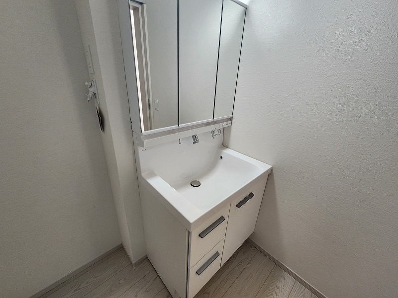 小牧市大字下末　新築戸建　3号棟の独立洗面台|独立洗面台で身支度をすべて済ませてしまいましょう