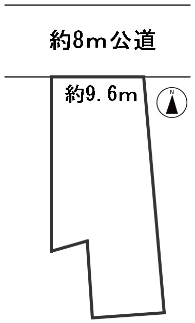 ６５６３８　岐阜市八代土地の区画図