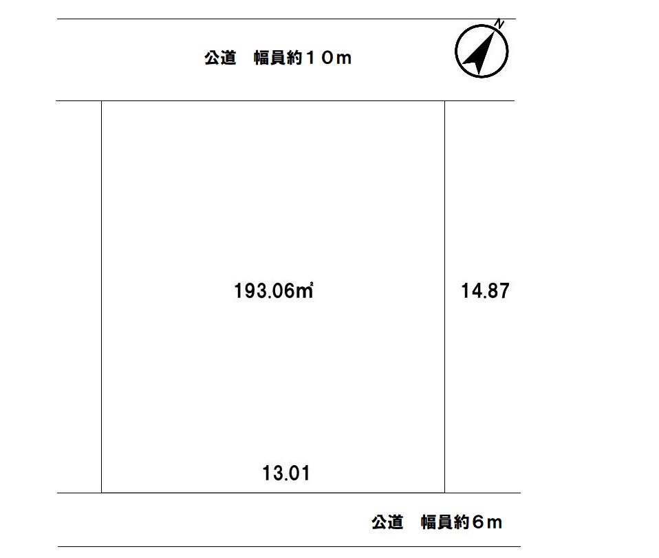 神戸市垂水区つつじが丘　売り土地の土地図