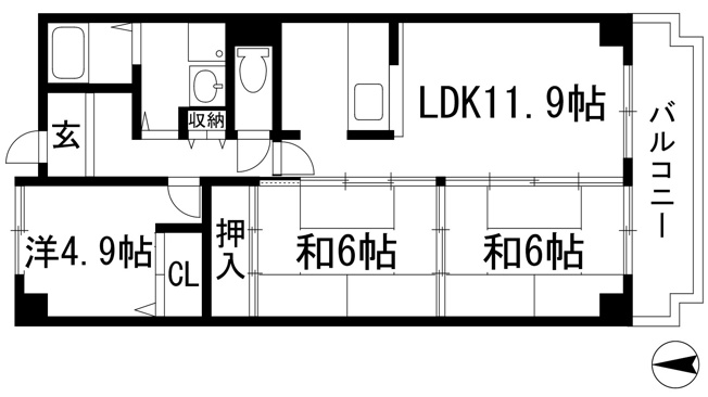 【間取り】 | インペリアル樋ノ口