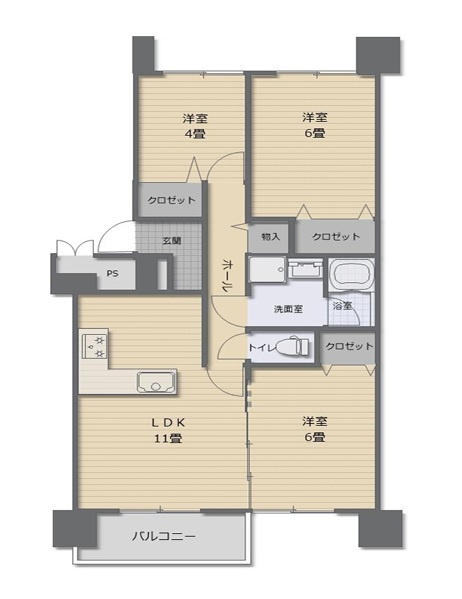 北緑丘第３住宅１５棟の画像