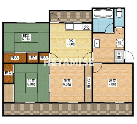 西諫早ハイツD棟 | 諫早市白岩町の投資マンション｜長崎市の賃貸物件
