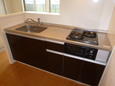 【キッチン】 | アルモニー | 2口ガスコンロ付き