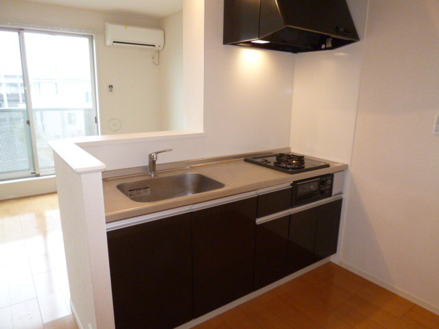 アルモニーのキッチン|2口ガスコンロ付き