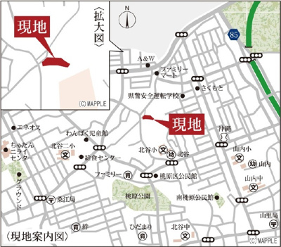 【地図】 | 沖縄市南桃原（全8棟）5号棟 | 地図♪