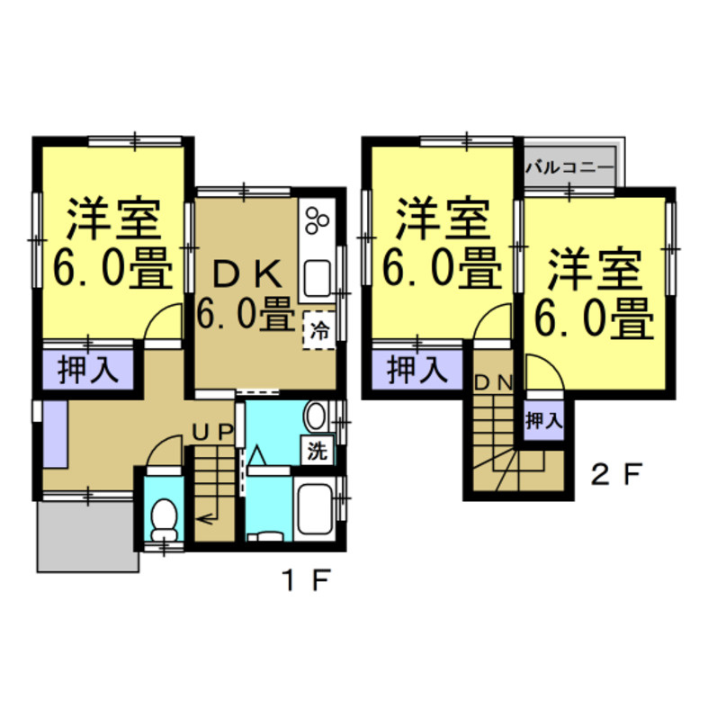 小西借家の間取り