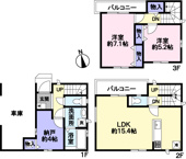 府中市白糸台１丁目新築戸建の画像