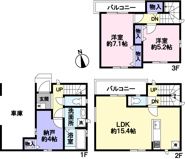 府中市白糸台１丁目新築戸建の画像