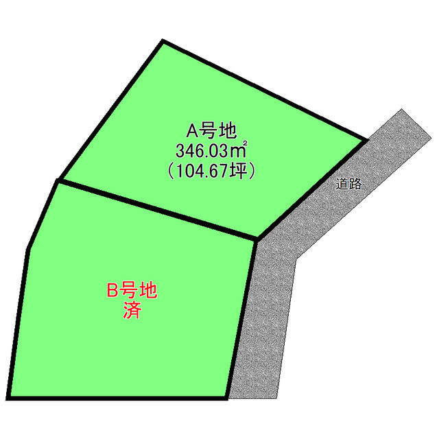 中筋町1丁目　売土地の区画図