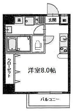 大阪市中央区安堂寺町２丁目の賃貸マンションの間取り