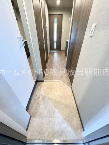 大阪市鶴見区放出東３丁目の賃貸マンションの玄関