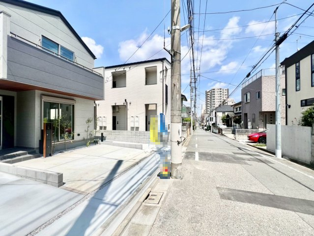 練馬区関町北3丁目　新築戸建　残1棟の前面道路含む現地写真|2025.07.04撮影（4号棟写真）