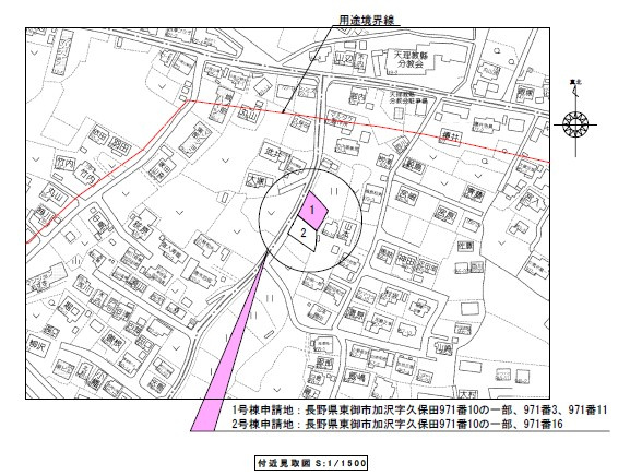東御市加沢　第3　新築戸建の地図