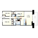 【間取り】 | ローレルタワー梅田ウエスト　間取り