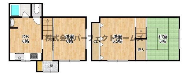 高柳5丁目戸建　賃貸の間取り