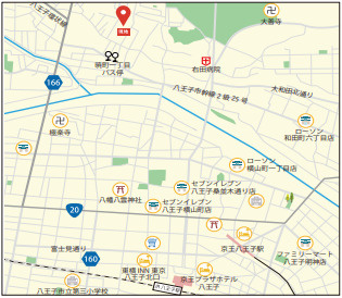 祝　成約済み　朝日プラザ八王子暁町　八王子市　中古マンションの地図|～仲介手数料無料☆八王子ひなた不動産～朝日プラザ八王子暁町