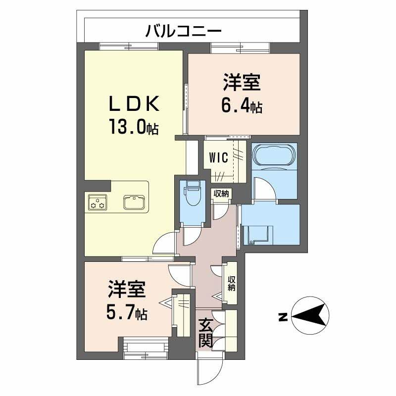 メゾンドルミエールの間取り