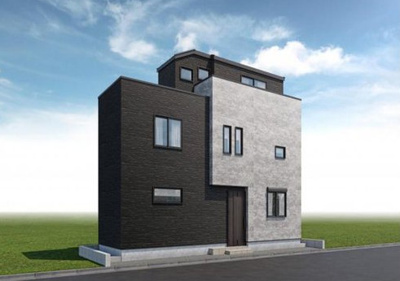 【外観パース】 | 台東区根岸３丁目の新築戸建