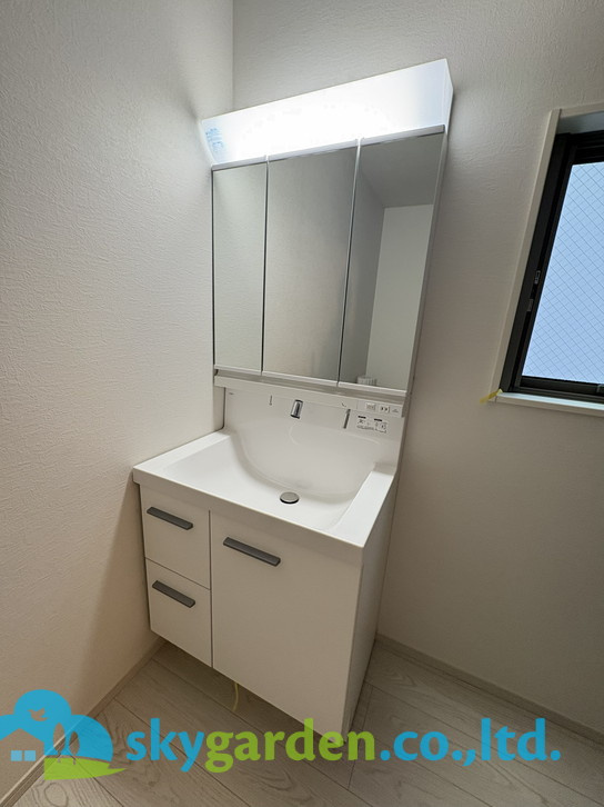 茅ヶ崎市柳島2期　新築戸建　全2棟2号棟の独立洗面台