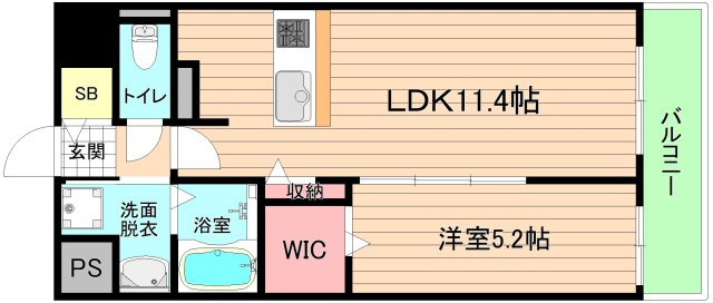 大阪市城東区成育４丁目の賃貸マンションの間取り