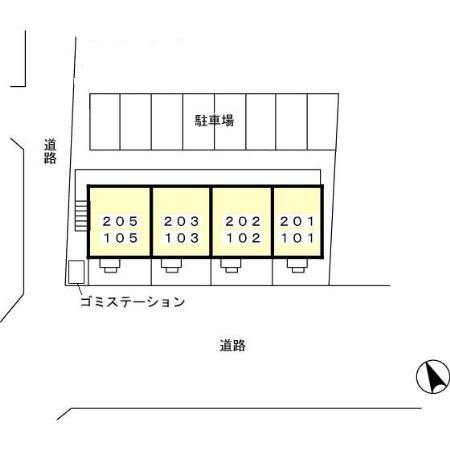 セジュール アンの駐車場