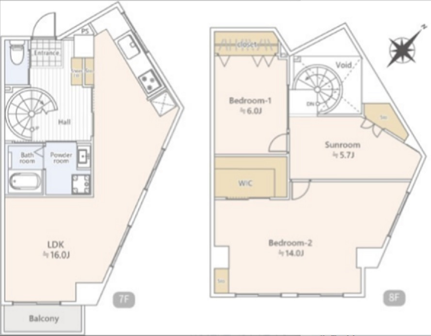 シャトレー渋谷の間取り