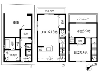 【間取り】 | 住吉１丁目戸建 | 住吉１丁目戸建　間取り
