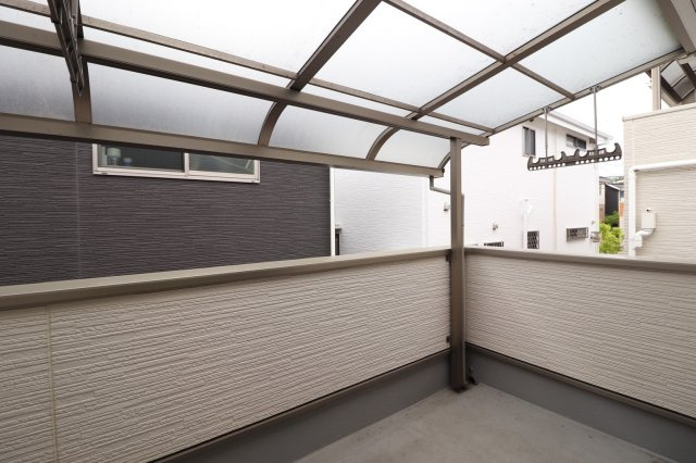 富田林市金剛錦織台　4LDKのバルコニー