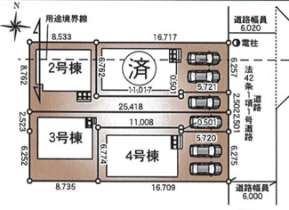 【区画図】 | 川口市戸塚第7　全4棟 | 3号棟のご紹介です