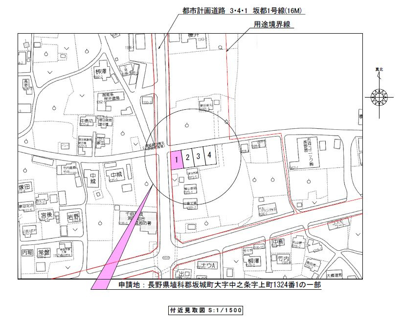 坂城町中之条　第1　新築戸建の地図