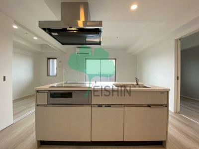 【キッチン】 | エンクレスト博多BRIGHT | シンプルな清潔感のあるキッチンです！