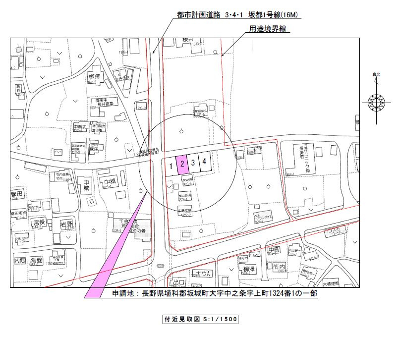 坂城町中之条　第1　新築戸建の地図