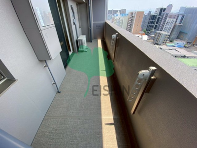 【バルコニー】 | エンクレスト博多BRIGHT | 日当たりの良いバルコニーです！