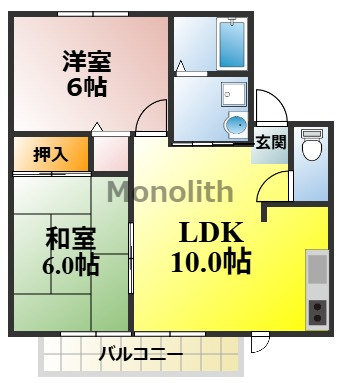 クレールタウンの間取り