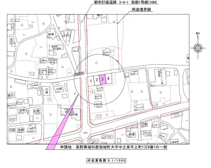 坂城町中之条　第1　新築戸建の地図