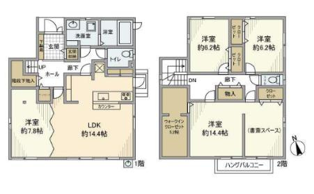 玉津町西河原戸建の間取り