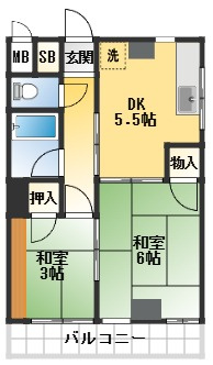 ビオラ並木台【弊社管理物件】の間取り