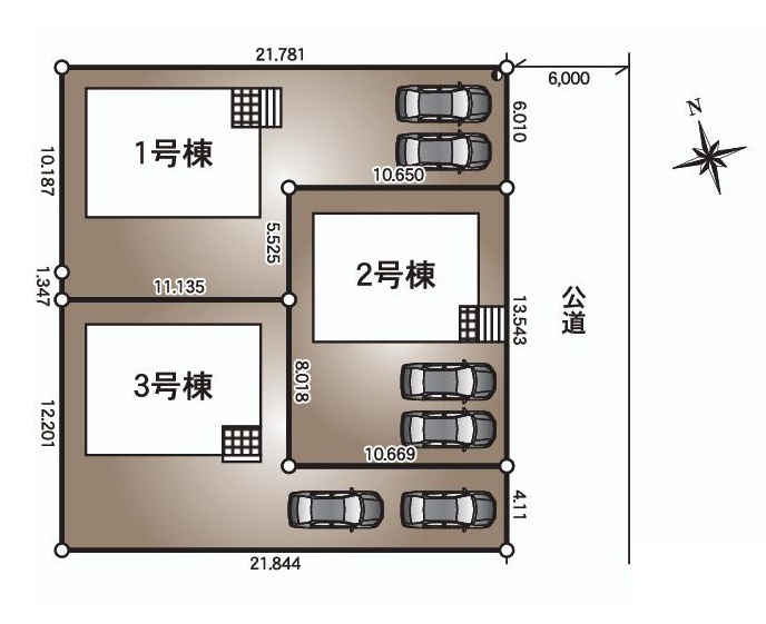 北茨城市大津町北町第12　新築戸建　2号棟の外観