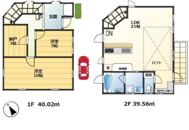 入間市下藤沢5丁目中古戸建の間取り|注文住宅ならではのこだわりの間取り。
