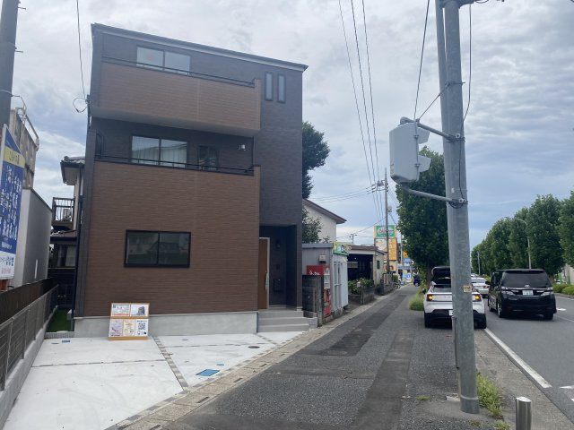 《仲介手数料無料》志木市柏町５丁目6-27(全1戸)新築一戸建てハートフルタウンの外観|撮影日 2025年9月14日 13:30 晴れ