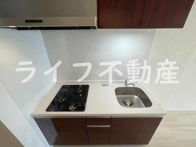 プレジオ永和ASIANのキッチン|コンパクトなキッチンで掃除もラクラク