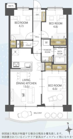 【間取り】 | ハイラークみずほ台　（ふじみ野店） | 全居室収納スペース完備！