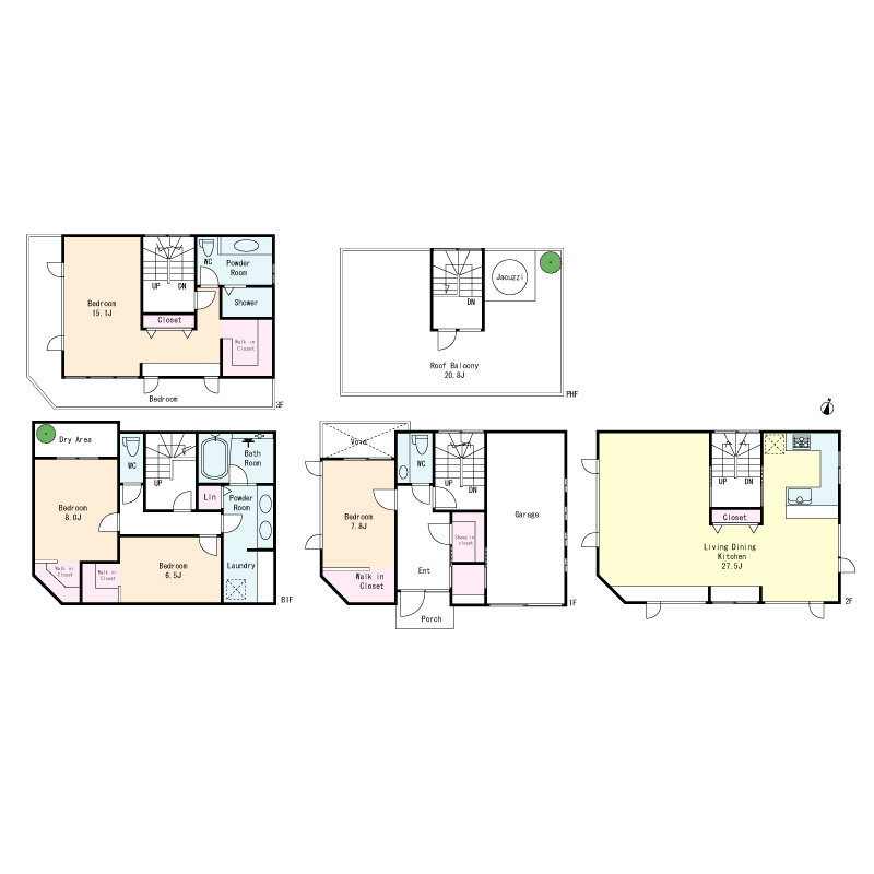 南麻布三丁目・売地の参考プラン