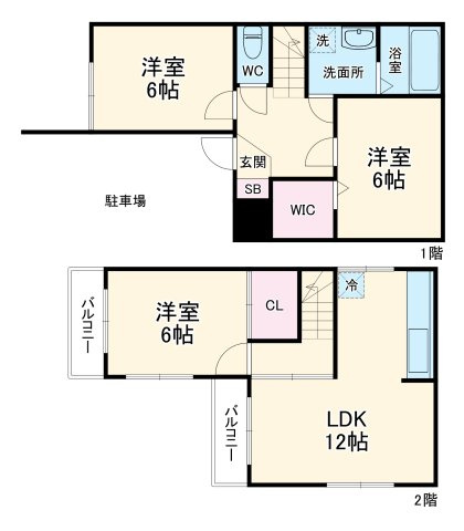 三和町2丁目戸建の間取り